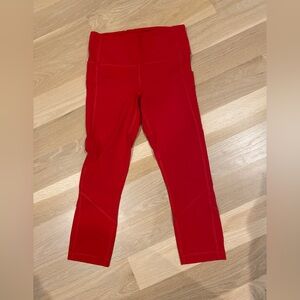Lululemon red leggings